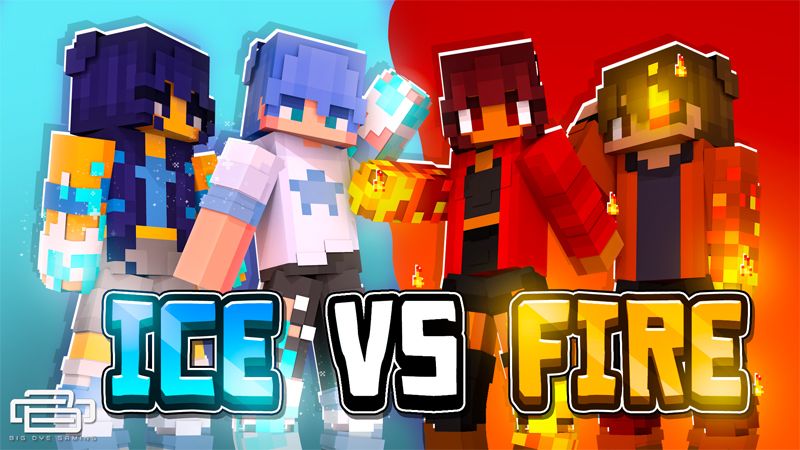 Ice VS Fire on the Minecraft Marketplace by Big Dye Gaming