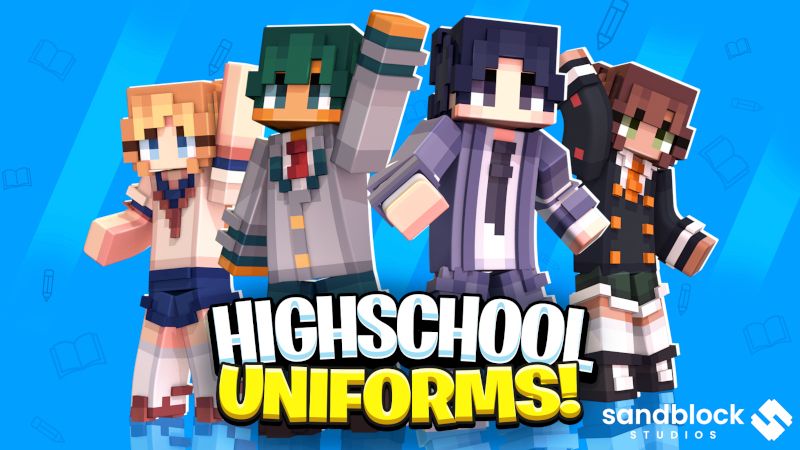 Highschool Uniforms on the Minecraft Marketplace by SandBlock Studios