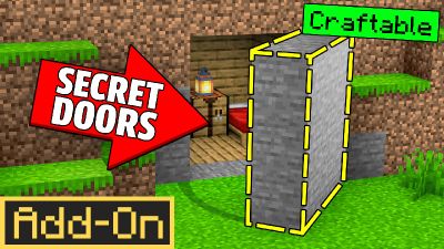 Secret Doors AddOn on the Minecraft Marketplace by Mod Block