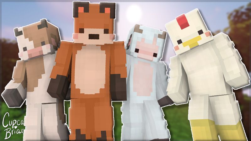 Cute Animals Skin Pack on the Minecraft Marketplace by CupcakeBrianna