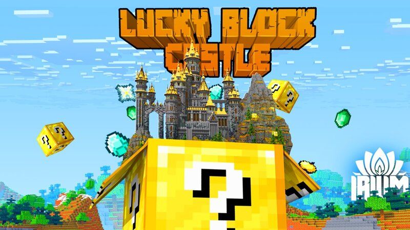 Lucky Block Castle on the Minecraft Marketplace by Ninja Block