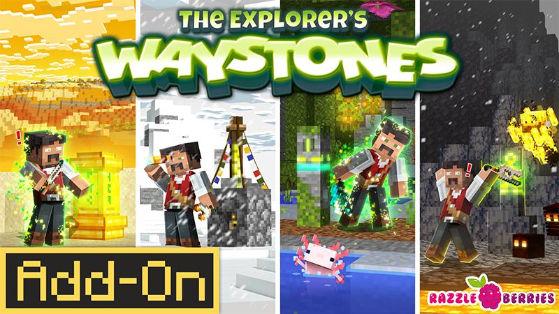 The Explorers Waystones on the Minecraft Marketplace by Razzleberries