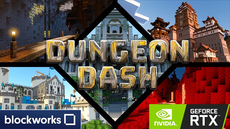 Dungeon Dash Rtx By Nvidia Minecraft Marketplace Map Minecraft Marketplace