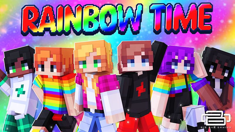 Rainbow Time on the Minecraft Marketplace by Big Dye Gaming