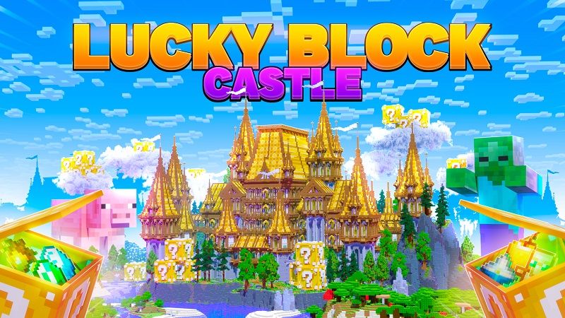 Lucky Block Castle on the Minecraft Marketplace by Street Studios