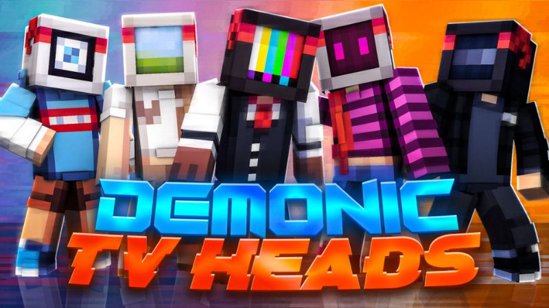 Demonic TV Heads on the Minecraft Marketplace by ManaLabs