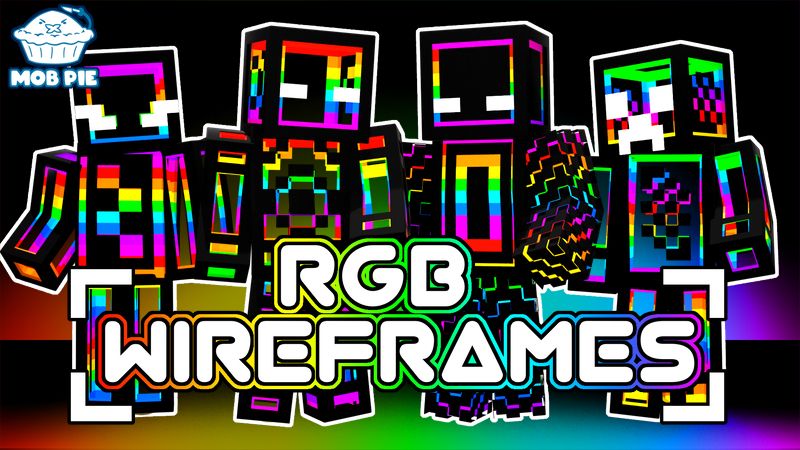 RGB Wireframes on the Minecraft Marketplace by Mob Pie