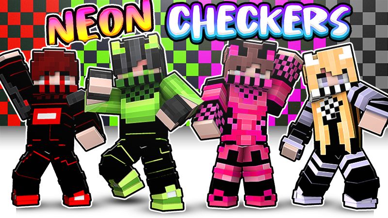 Neon Checkers