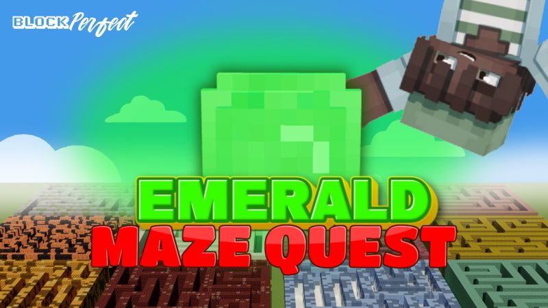 Emerald Maze Quest on the Minecraft Marketplace by Block Perfect Studios Emerald Maze Quest on the Minecraft Marketplace by Block Perfect Studios