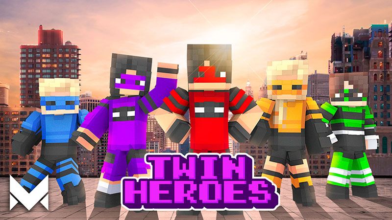 Twin Heroes on the Minecraft Marketplace by MerakiBT Twin Heroes on the Minecraft Marketplace by MerakiBT