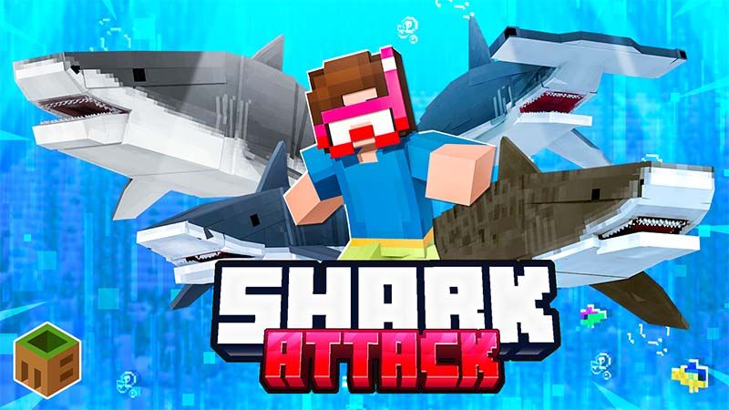 Shark Attack on the Minecraft Marketplace by MobBlocks Shark Attack on the Minecraft Marketplace by MobBlocks