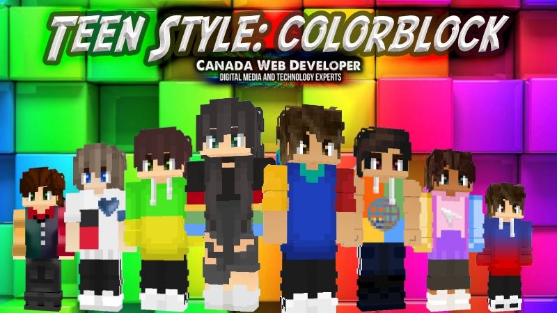 Teen Style Colorblock on the Minecraft Marketplace by CanadaWebDeveloper Teen Style Colorblock on the Minecraft Marketplace by CanadaWebDeveloper