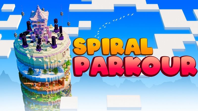 Spiral Parkour on the Minecraft Marketplace by Fall Studios