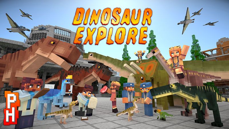 Dinosaur Explore on the Minecraft Marketplace by PixelHeads