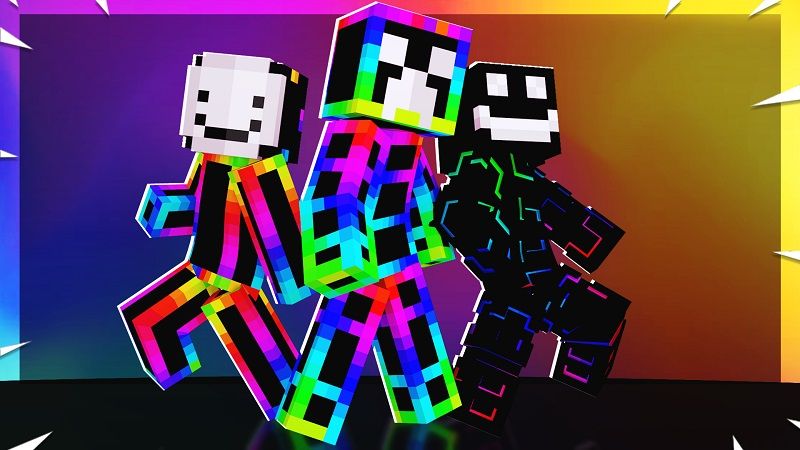 rainbow slime minecraft skin