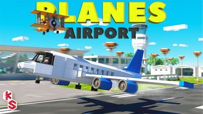 Planes Airport on the Minecraft Marketplace by Kreatik Studios