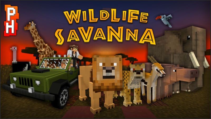 Wildlife Savanna on the Minecraft Marketplace by PixelHeads