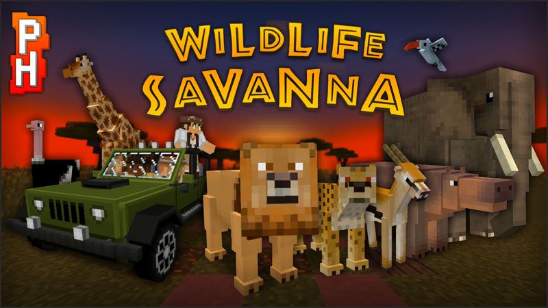 Wildlife Savanna on the Minecraft Marketplace by PixelHeads Wildlife Savanna on the Minecraft Marketplace by PixelHeads