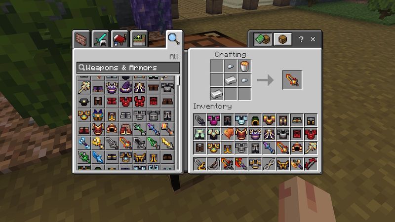 Weapons & Armors Add-on by Pixell Studio