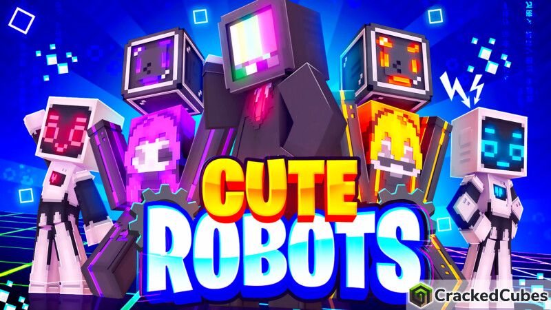 Cute Robots on the Minecraft Marketplace by CrackedCubes Cute Robots on the Minecraft Marketplace by CrackedCubes