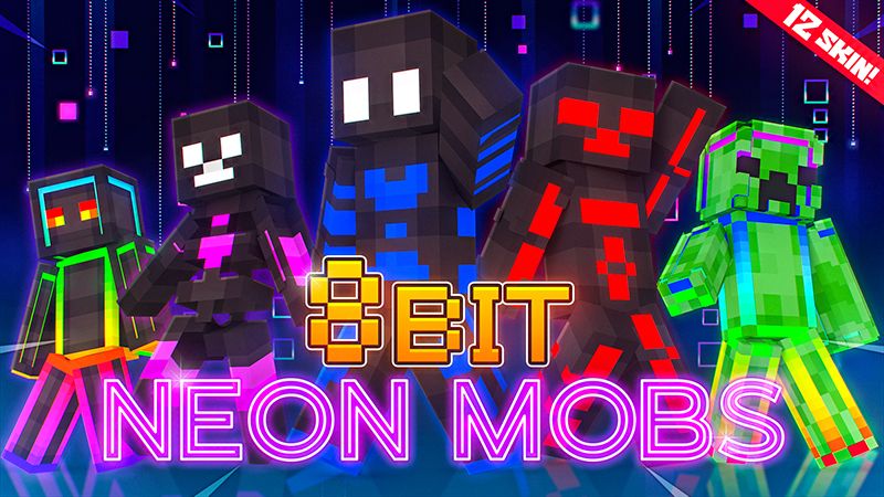 8Bit Neon Mobs on the Minecraft Marketplace by Bunny Studios