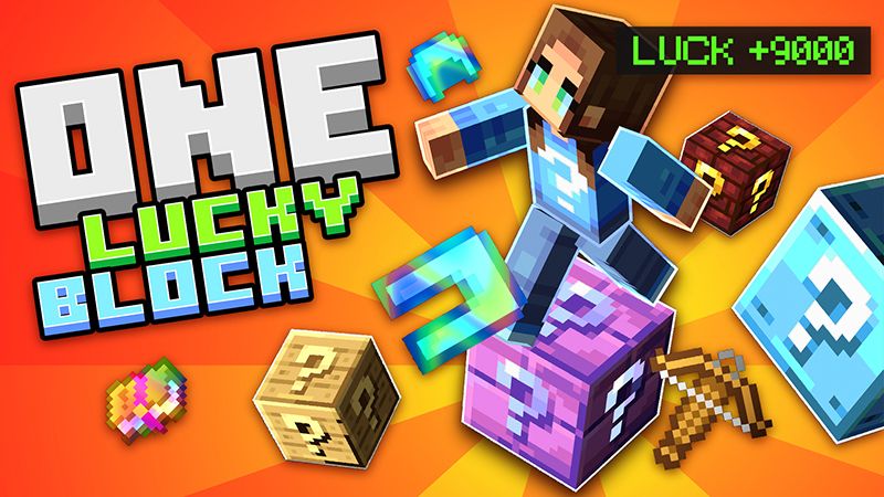 One Lucky Block on the Minecraft Marketplace by Sapphire Studios