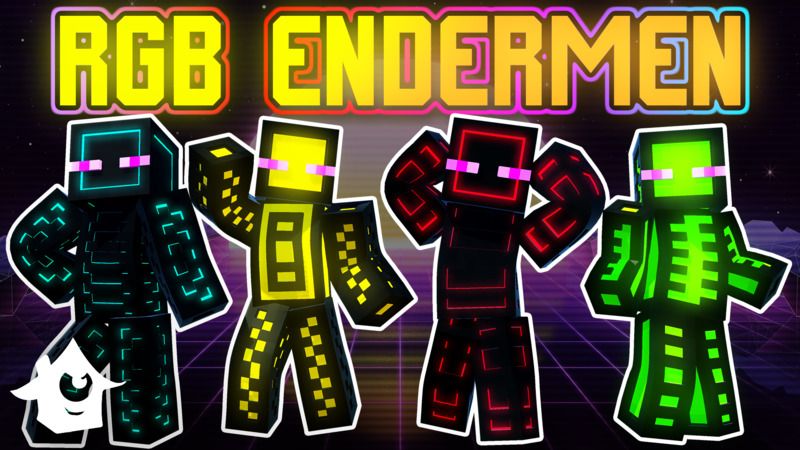 RGB Endermen on the Minecraft Marketplace by House of How