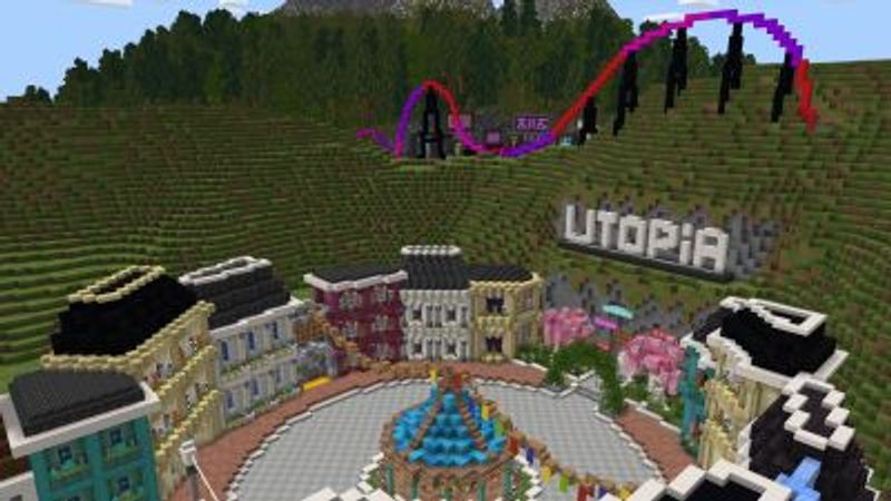 Utopia Park Theme Park on the Minecraft Marketplace by Fun Creators